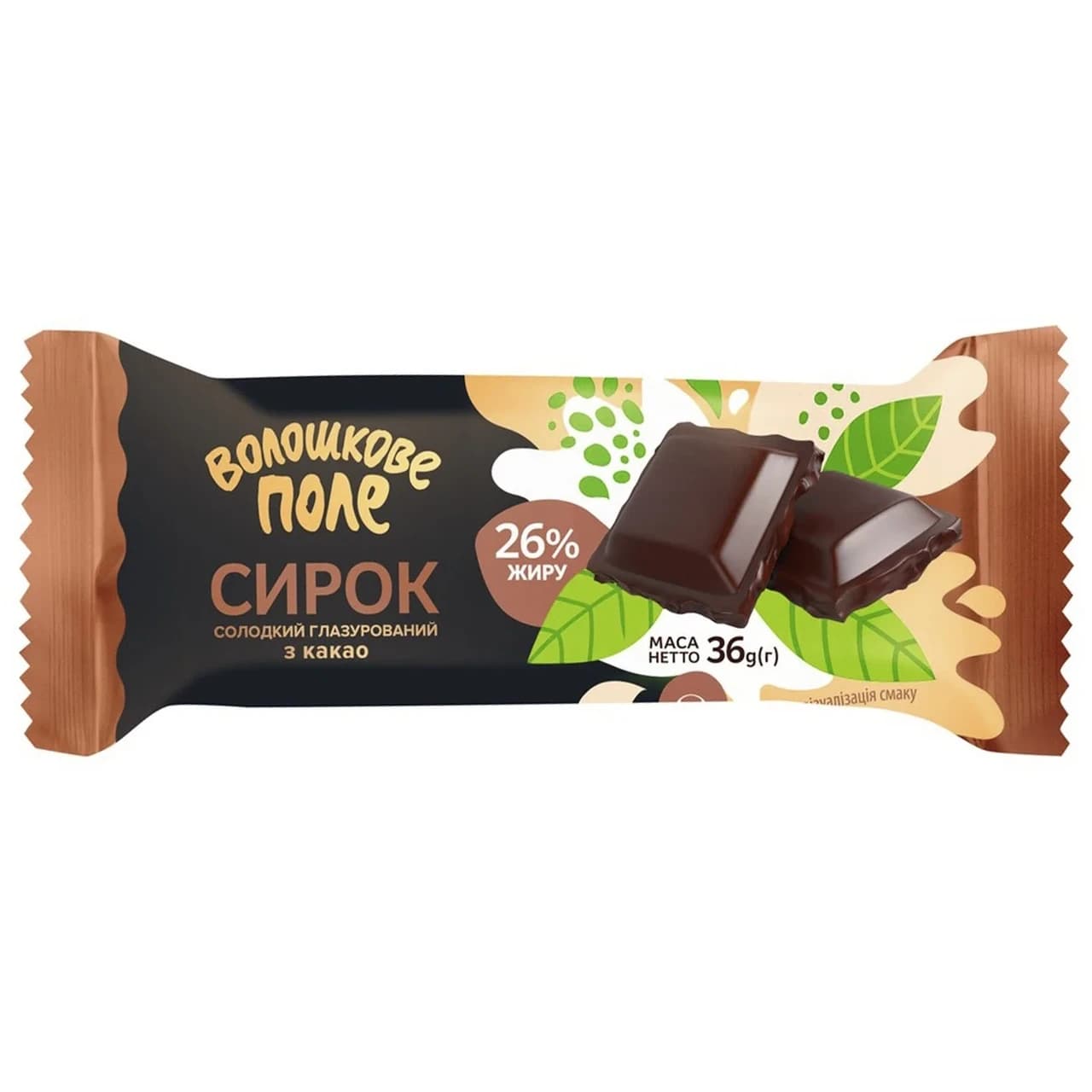 Сирок глазурований Волошкове Поле Какао 26% 36 г - зображення 1