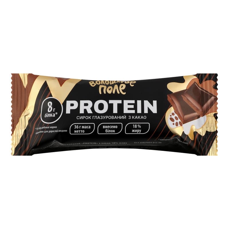 Сирок глазурований Волошкове Поле Protein Какао 18% 36 г - зображення 1