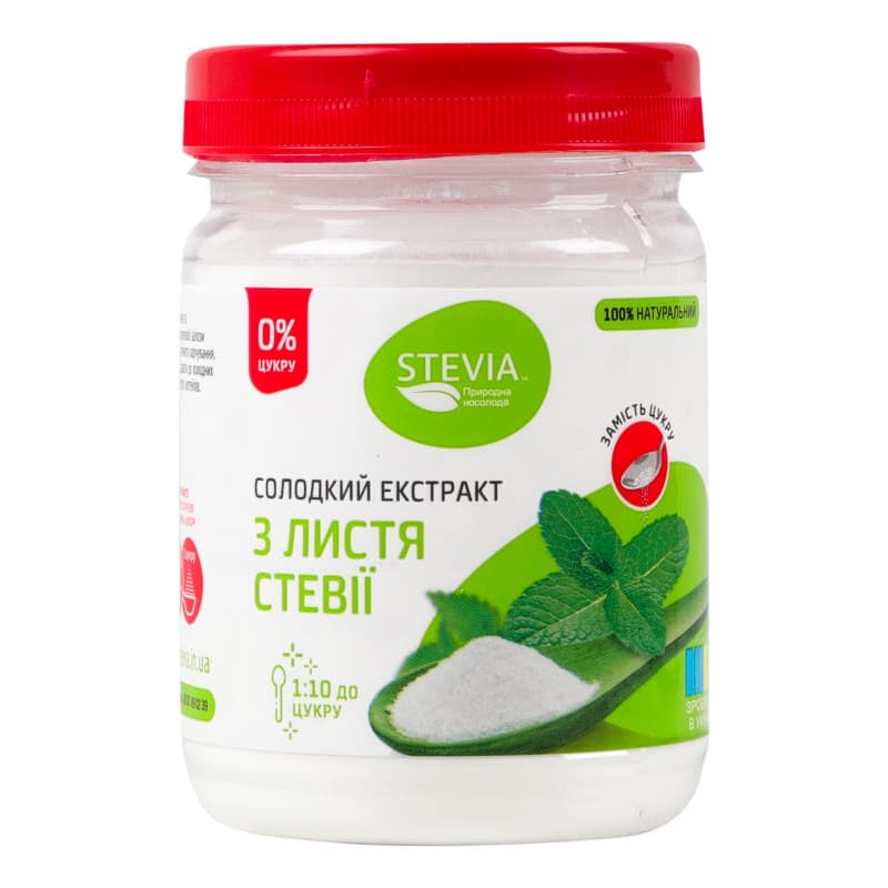 Солодкий екстракт Stevia з листя стевії 150 г - зображення 1